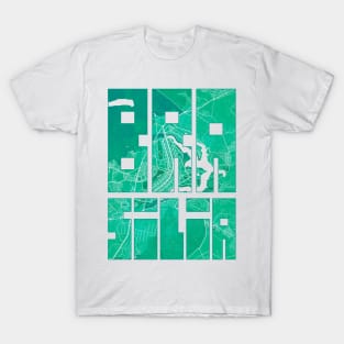 Brasilia, Brazil City Map Typography - Watercolor T-Shirt